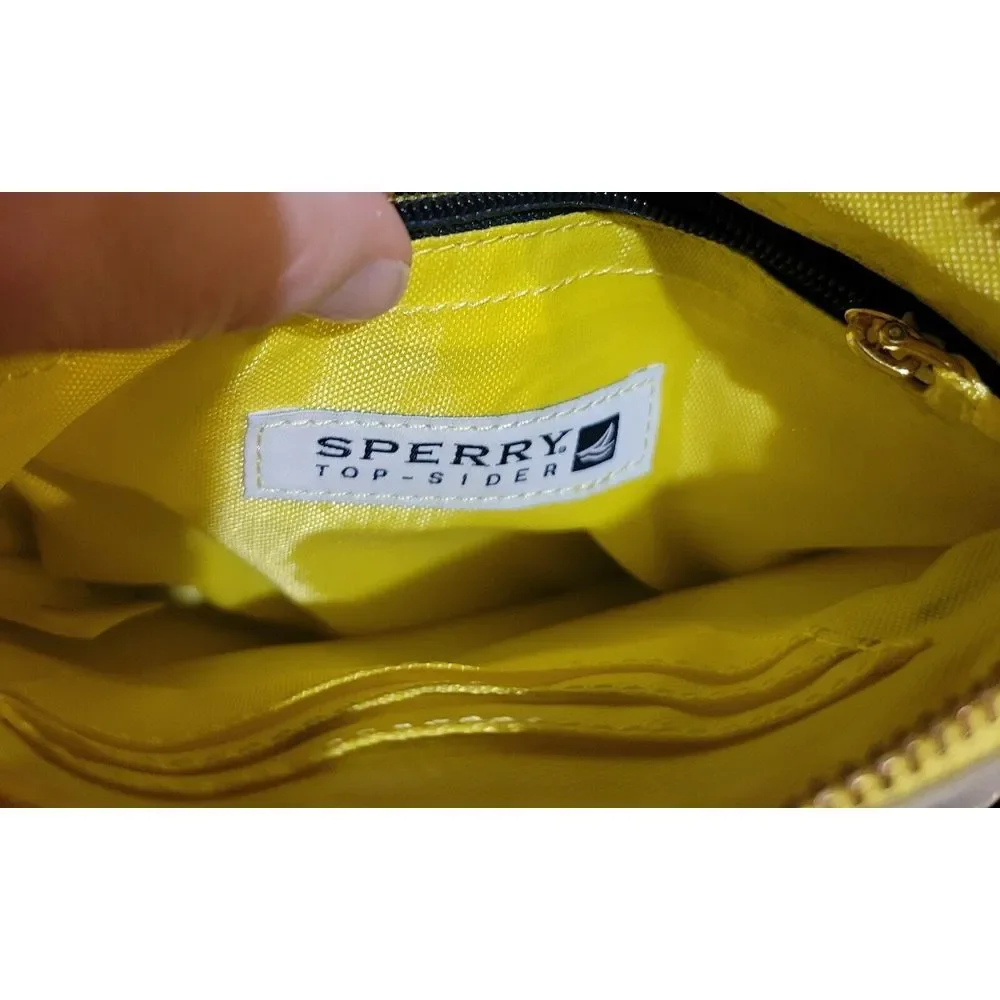SPERRY Top-Sider Nylon Purse Leather Hardware Crossbody Bag‎ New